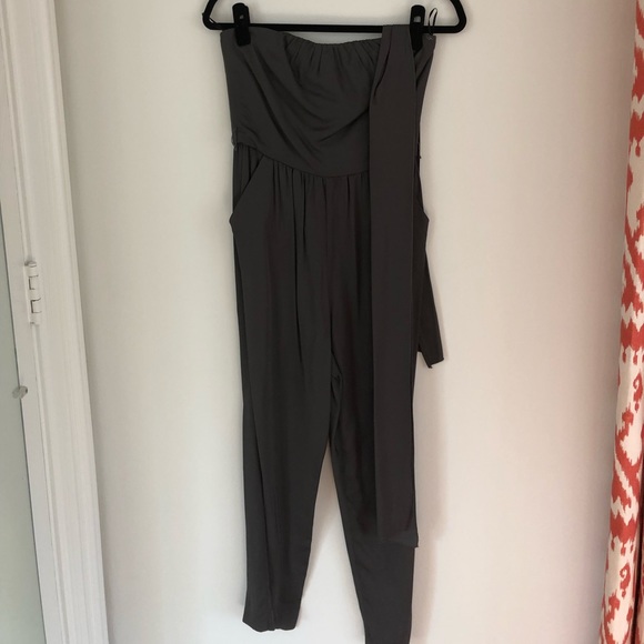 Trina Turk Jumpsuit in Charcoal - Size 2 - Picture 2 of 2
